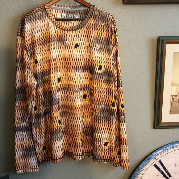 Reel Legends Other - AQUAFLAUGE Reel Legends Performance Fishing Shirt